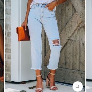 HIGH RISE DENIM JEANS